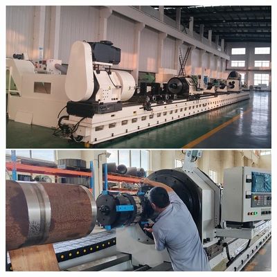 0.8 mm/r Ra 0.037 Ultra Geniş Rehber Demiryolu Tasarımı ile Skiving Roller Yanma Makinesi