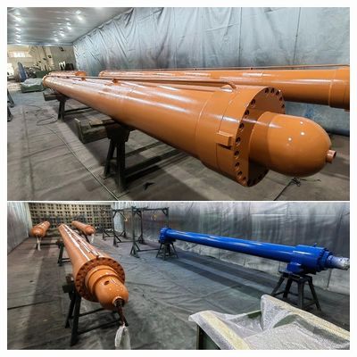 Çelik değirmeni hidrolik elektrot kaldırma silinderi Chrome Merkel mühürleme ile kaplanmış