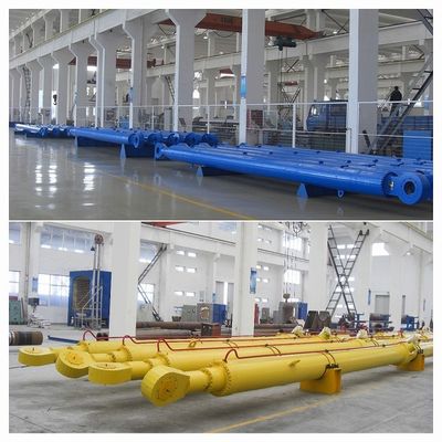 Baraj kapıları kaldırma hidrolik silindirleri 450 mm çaplı boru