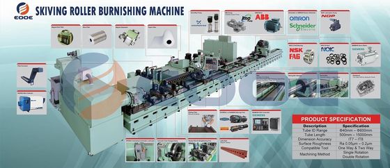 Kabartma Ra 0.1 Skiving ve Roller Burnishing Cihazı 255 - 285HB Silindir tüpü