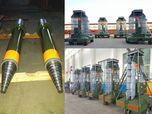 Max ID 500mm Özel Hidrolik Silindir Üç Aşamalı vinç Hidrolik Silindir