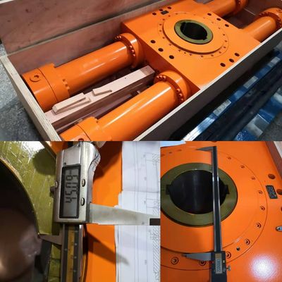 Özel yapımı dişli raf çelik değirmen hidrolik silindir 16.5Mpa 21 dişli dişleri ile