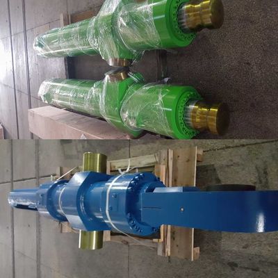 21 Mpa çelik fabrikası Özel vuruş uzunluğuyla ağır yüklü hidrolik silindirler