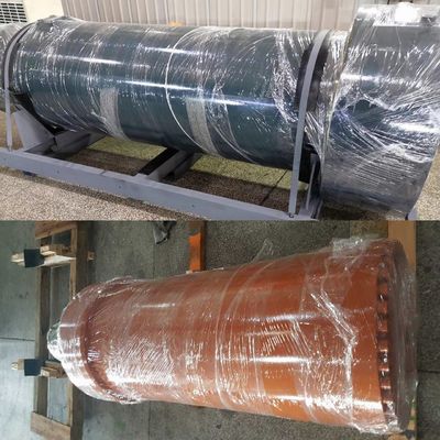 21 Mpa Çalışma Basıncı Çelik Fabrikası Yüksek Boru Çaprazlığı 865mm'li Ağır Görevli Hidrolik Silindirler