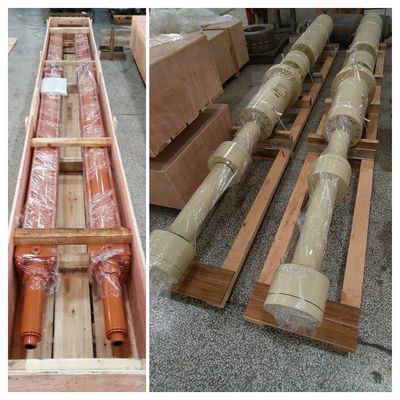 Metallürji 27SiMn Silindir Tüpü ile 3 Aşama Ağır Görevli Hidrolik Silindirler
