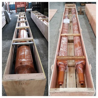 21 MPa Çalışma Basıncı Çelik Fabrikası Özel Vuruş Uzunluğuyla Ağır Görevli Hidrolik Silindirler