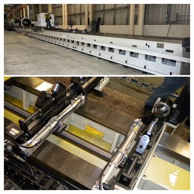 Hidrolik Skiving &amp; Roller Burnishing Makine 5000mm/min Spindle Kesme Besleme Hızı