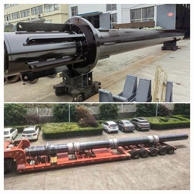 Anti Rotation Dikey döküm silindir Kendiliğinden Yönlendirilmiş Hidrolik silindir krom kaplama